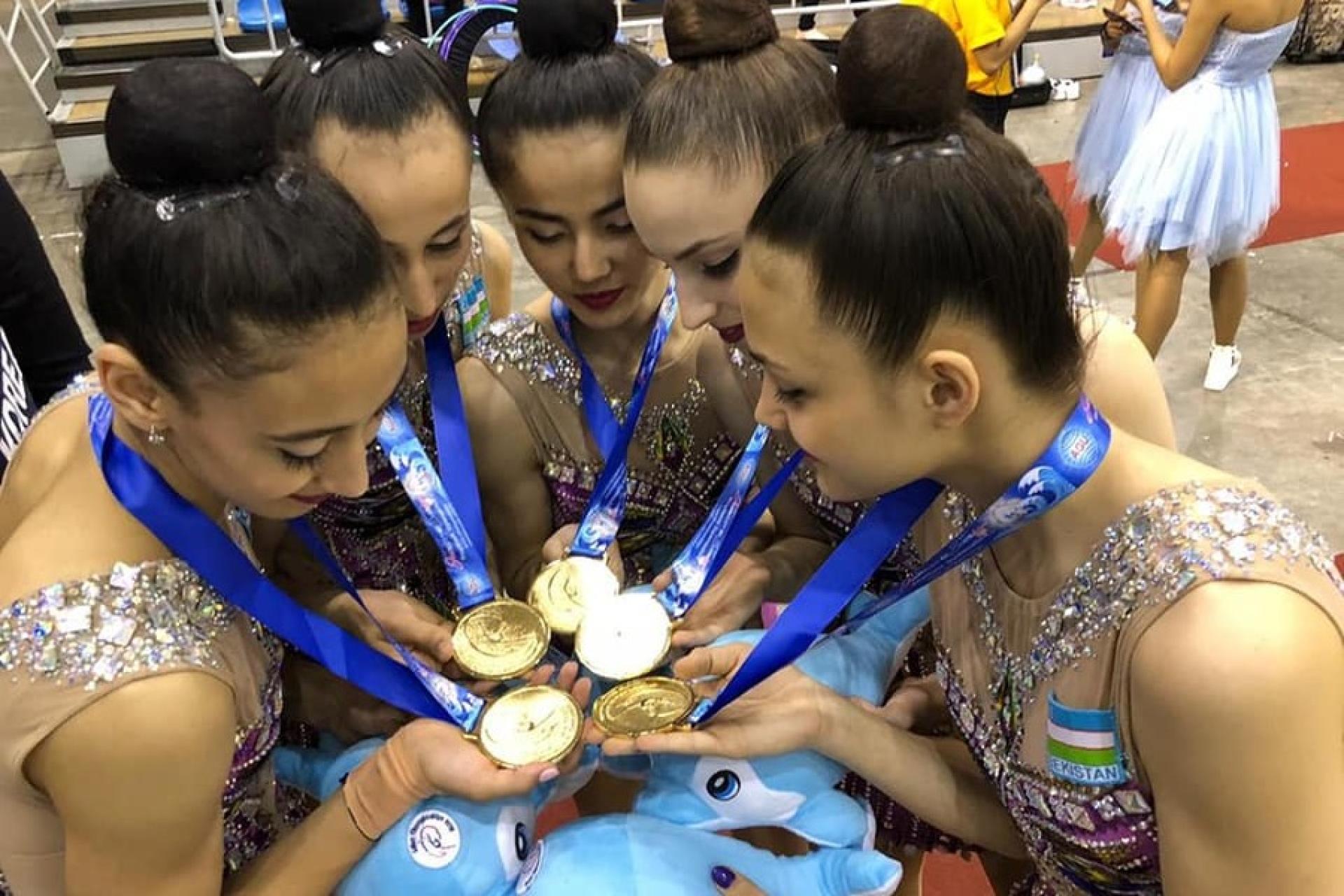 Гимнастки Казахстана завоевали золотые и бронзовые медали на чемпионате Азии