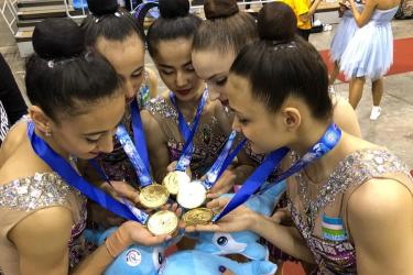 Гимнастки Казахстана завоевали золотые и бронзовые медали на чемпионате Азии