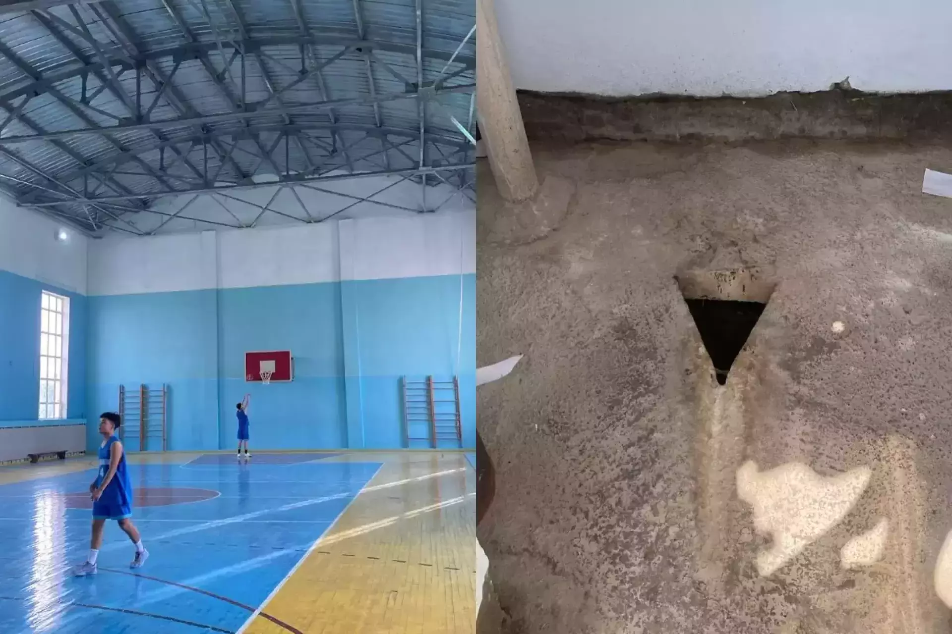 Игроки сборной Казахстана спят на полу во время сборах