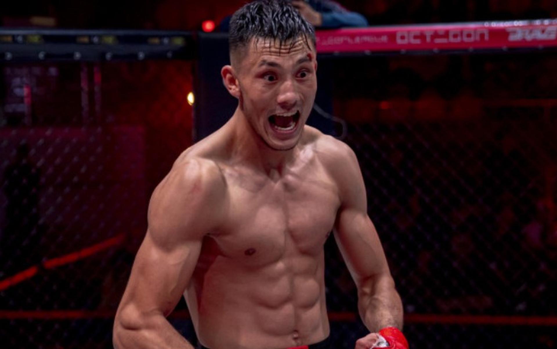 Претендующий на UFC казах задушил соперника за минуту
