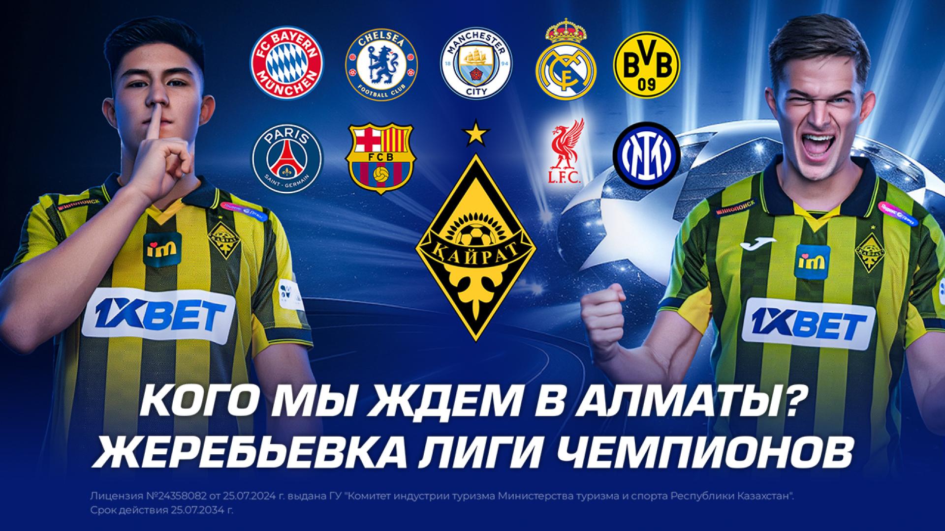 Кого мы ждем в Алматы? Жеребьевка Лиги Чемпионов