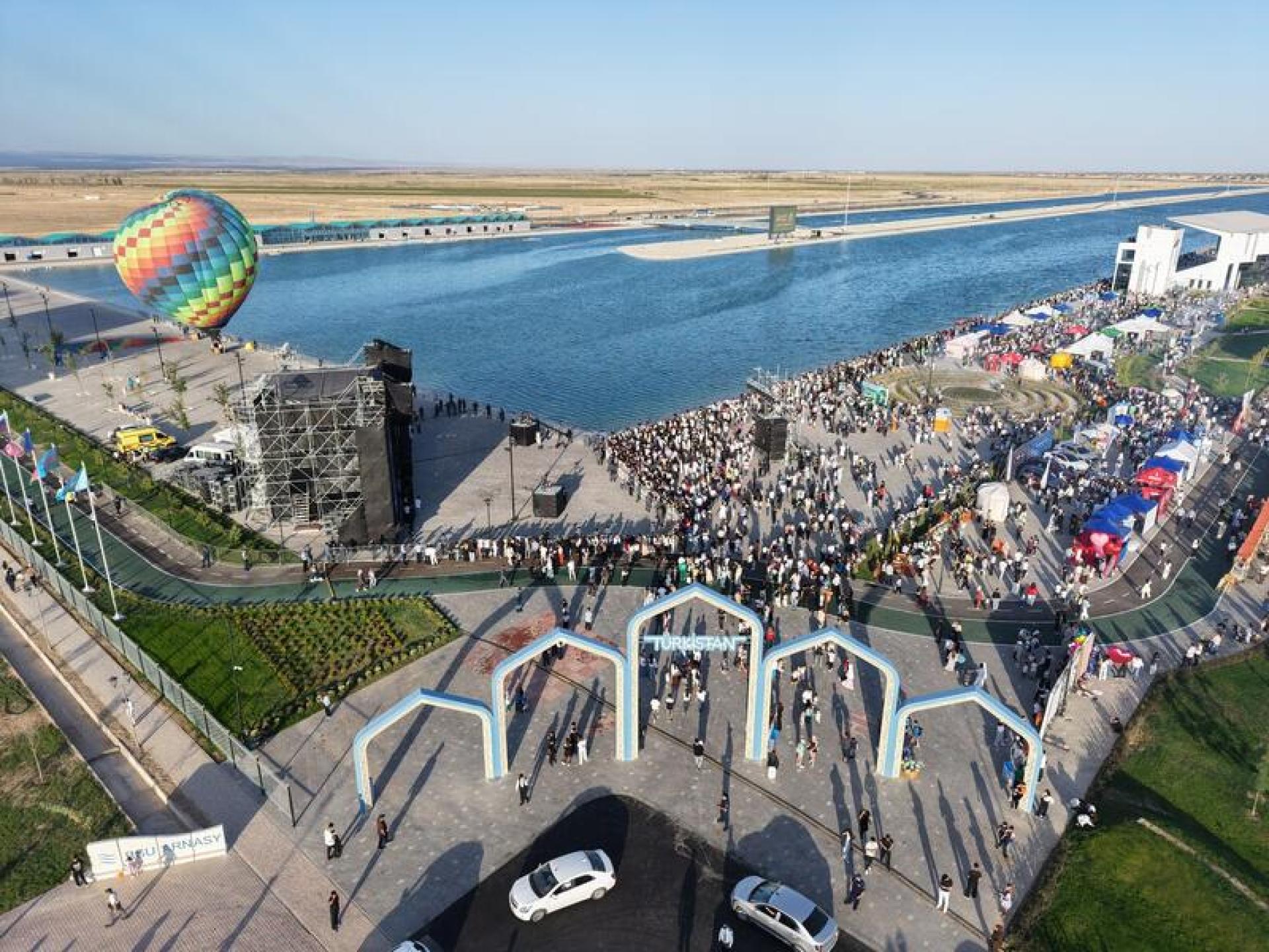Олимпийский гребной канал открылся в Туркестане