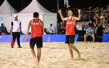 Казахстанские волейболисты взяли золото на Азиатских играх