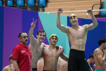 Казахстанские пловцы взяли два золота на Исламских играх