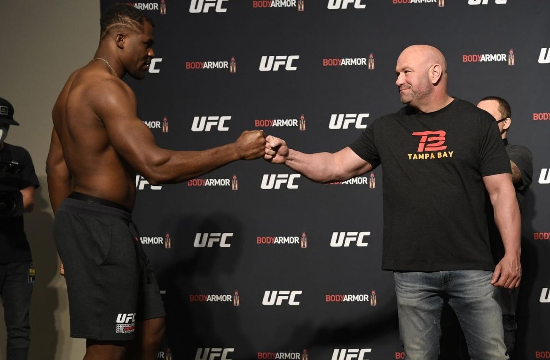 Фрэнсис Нганну, Дана Уайт. Photo: из открытых источников