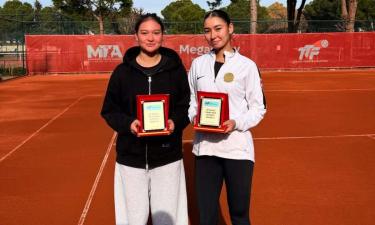 Молодой казахстанский дуэт выиграл турнир ITF в Турции