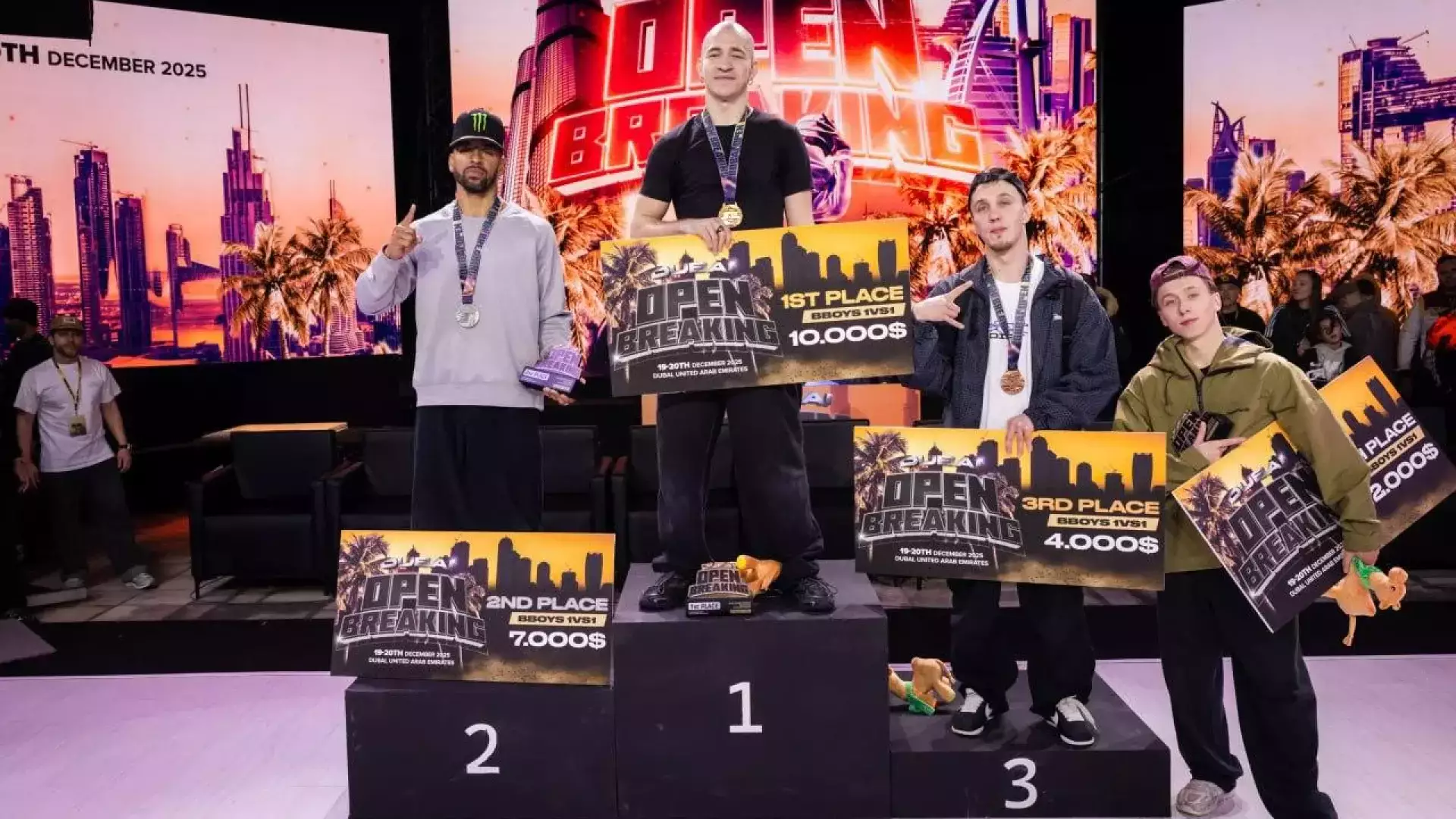 Казахстанец стал чемпионом мира по брейкингу в Дубае