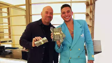 Друг Даны Уайта выиграл более миллиона долларов на бое Яна и Двалишвили