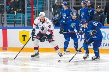 «Барыс» уступил всухую и потерпел пятое поражение подряд в КХЛ