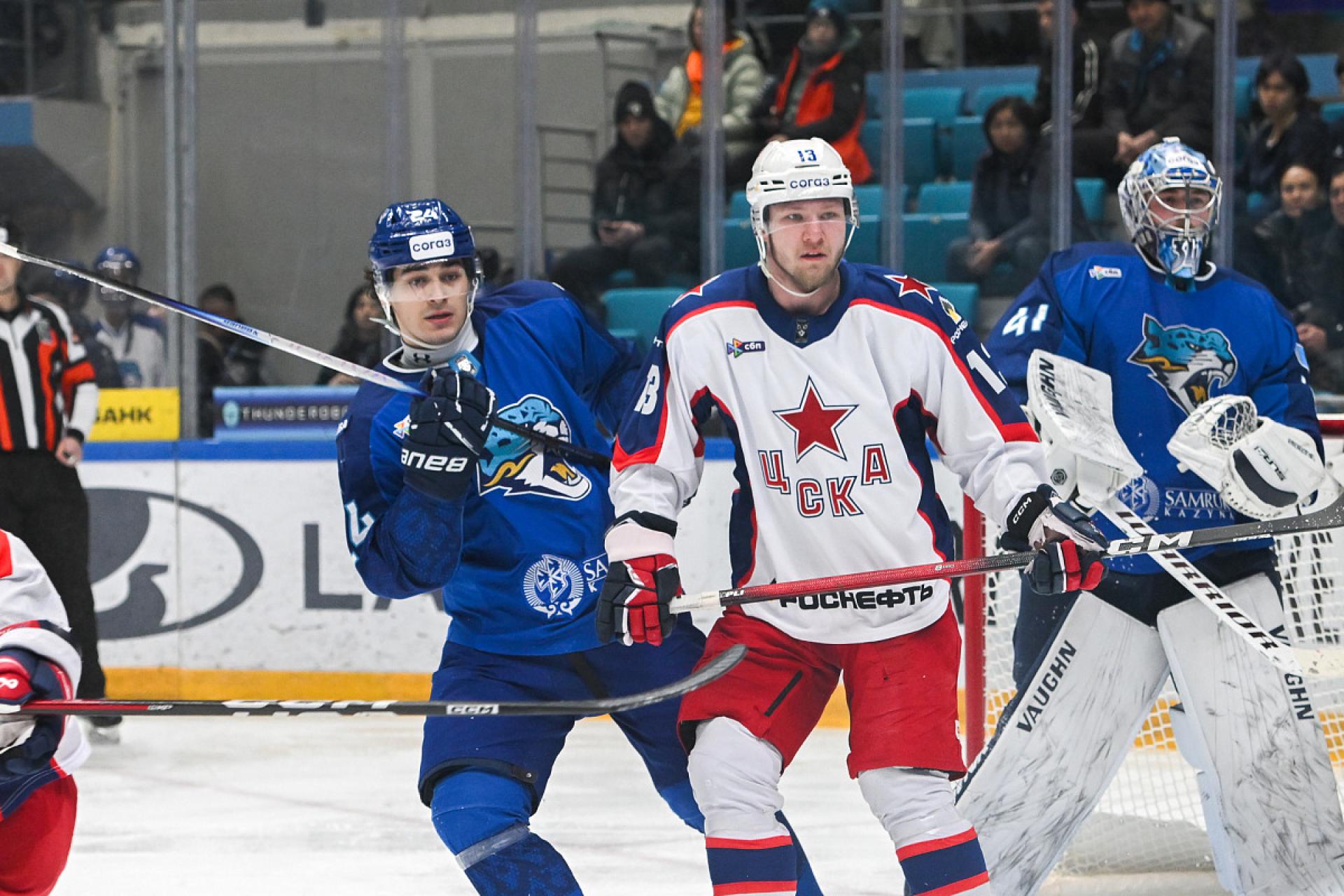 «Барыс» сенсационно остановил ЦСКА и вернулся в борьбу за плей-офф