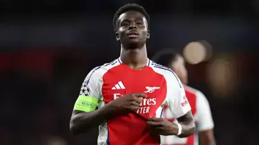 Сака обозначил амбициозную цель «Арсенала» перед матчем с «Кайратом»