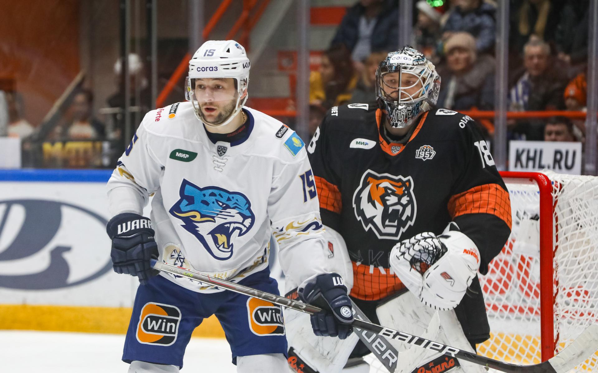 Барыс уступил конкуренту в борьбе за плей-офф КХЛ