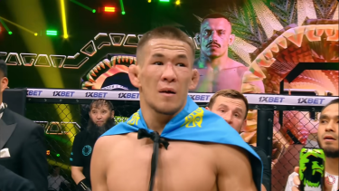 Непобежденных казах зверски отправил в нокаут соперника на турнире Octagon 84