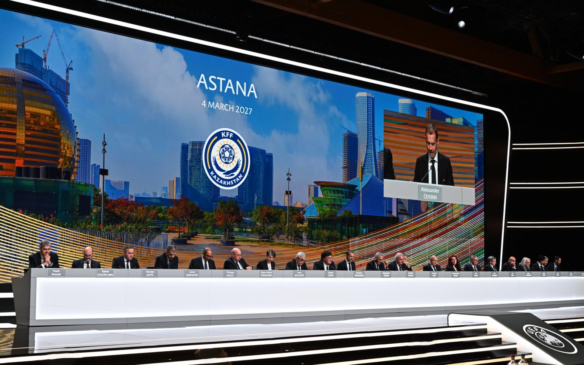 В Астане состоятся выборы президента УЕФА