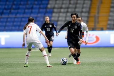 Казахстан уступил Беларуси в отборе женского ЧМ