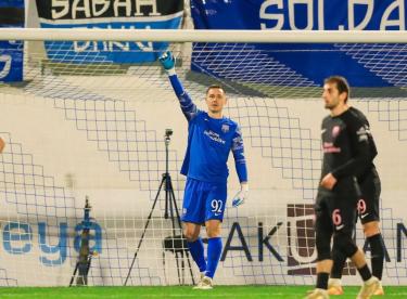 Клуб вратаря сборной Казахстана добился рекордной победы