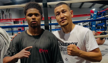 Чемпион мира Шакур Стивенсон тренируется вместе с казахстанцем