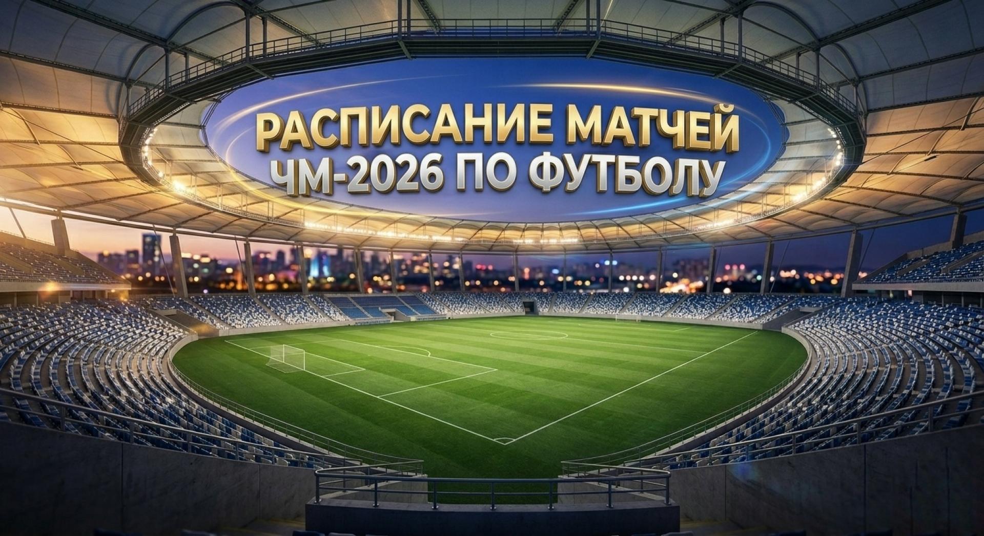 Опубликовано расписание матчей ЧМ-2026 по футболу